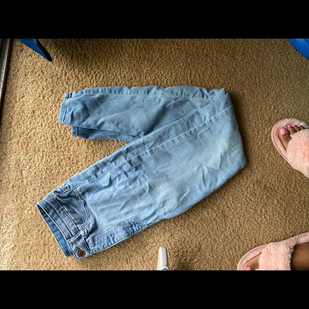Light wash jeans
